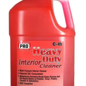 HEAVY DUTY INTERIOR CLEANER FOR VINYL PLASTIC AND FABRIC CARPET