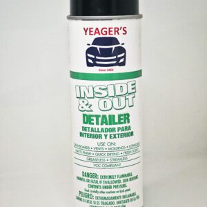 A can of interior and exterior detailing spray.