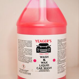 A gallon of liquid car wash is shown.