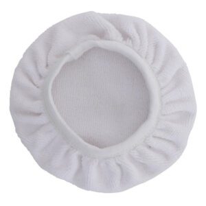white microfiber bonnet buffing pad