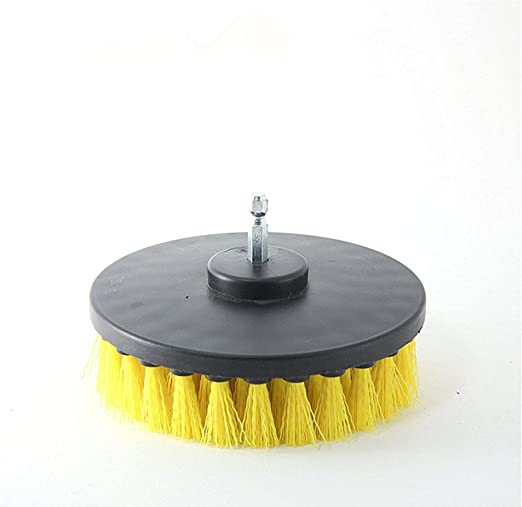 DRILL MOUNT BRUSH YELLOW FOR HEAVY DUTY 5 INCHES