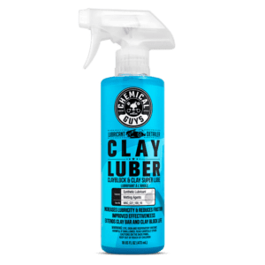 A spray bottle of clay luber is shown.