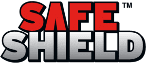 A red and white logo that says " safe hell ".