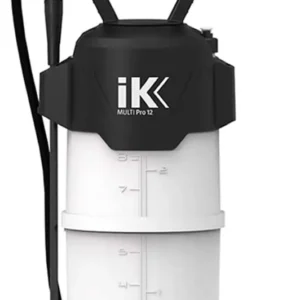 A black and white picture of an ik water filter.